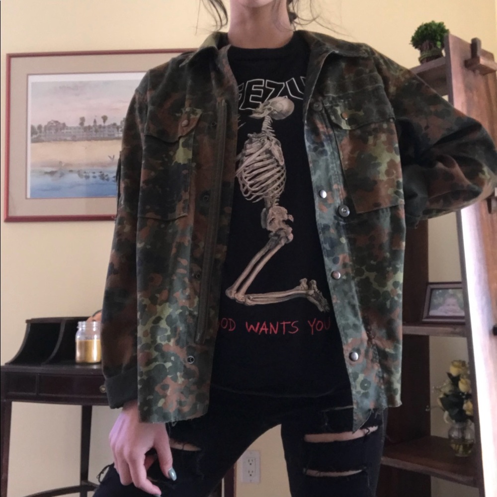 Brandy Melville Oversized Army Jacket